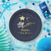 Het is een meisje! Schattigee olifant en ballon Ba Papieren Bordje (Feest)