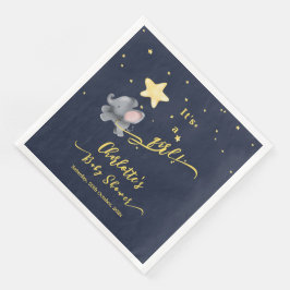 Het is een meisje! Schattigee olifant en ballon Ba Servet