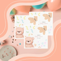 Het is een meisje Schattigee teddybeer Baby shower