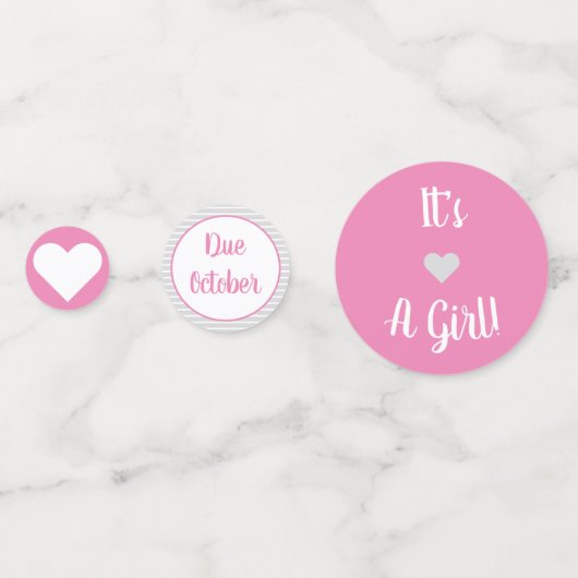 Het is een meisje Seersucker Confetti (Achterkanten)