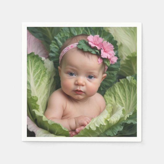 Het is een meisje servet (Voorkant)