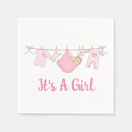 Het is een meisje servet