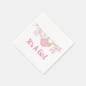 Het is een meisje servet (Hoek)