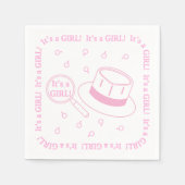 Het is een meisje! servet (Voorkant)
