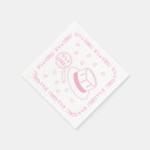 Het is een meisje! servet (Hoek)