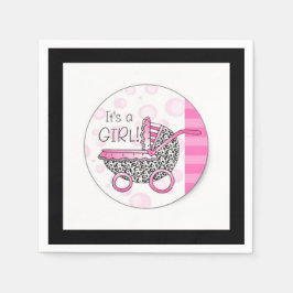 Het is een meisje servetten