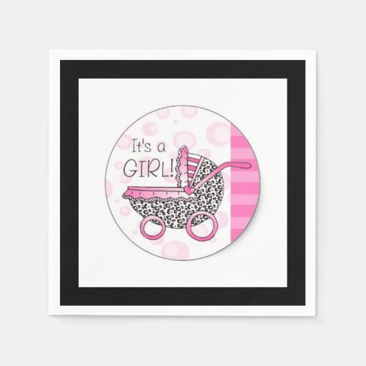 Het is een meisje servetten (Voorkant)
