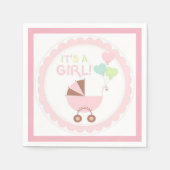 Het is een meisje servetten (Voorkant)
