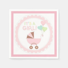 Het is een meisje servetten