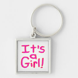 Het is een meisje! sleutelhanger