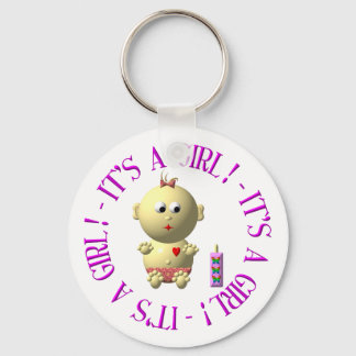 Het is een meisje. sleutelhanger