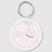 Het is een meisje! sleutelhanger (Achterkant)