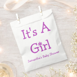 Het is een meisje Snowflake Bedankzakje