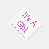 Het is een meisje Snowflake Servet (Hoek)