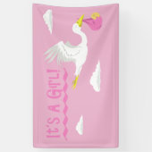 Het is een meisje. spandoek (Verticaal)