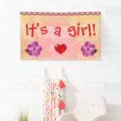 Het is een meisje. spandoek (Insitu)