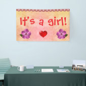 Het is een meisje. spandoek (Beurs)