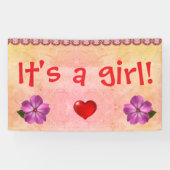 Het is een meisje. spandoek (Horizontaal)