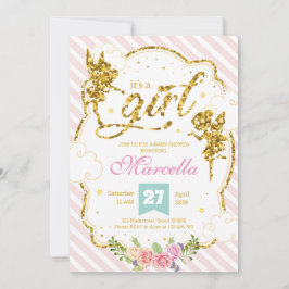 Het is een meisje sprookje glitter aankondiging