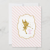 Het is een meisje sprookje glitter aankondiging (Achterkant)