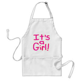 Het is een meisje! standaard schort