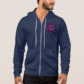 Het is een meisje. Sterren in donkerrood en onduid Hoodie (Voorkant)