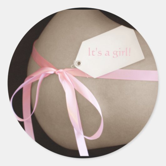 "Het is een meisje!" Stickers (Voorkant)