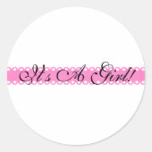 'Het is een meisje' Stickers (Voorkant)