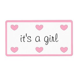 Het is een meisje stickers van dalDesignNZ