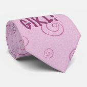 Het is een meisje!  Stropdas mannen (Opgerold)
