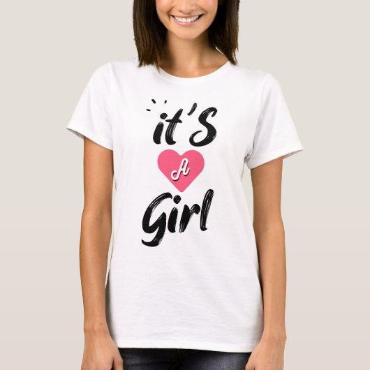 Het is een meisje t-shirt (Voorkant)