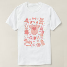 Het is een meisje – T‑shirt voor vrouwen met moder