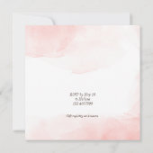 Het is een meisje teddybeer florale baby shower (Achterkant)