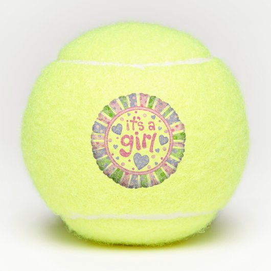 Het is een meisje tennisballen (Voorkant)