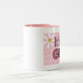 Het is een meisje tweekleurige koffiemok (Center)