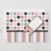 Het is een meisje! Uitnodiging (Voorkant)