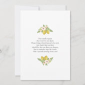 Het is een meisje van het Baby shower van Girlcitr Kaart (Achterkant)