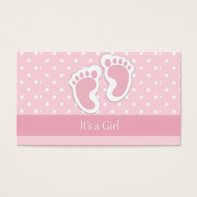 Het is een meisje visitekaartje (Voorkant)