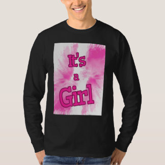 Het is een meisje voor de feestelijke babyshowerpa t-shirt