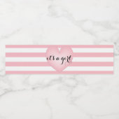 Het is een meisje waterfles label waterfles etiket (Enkel label)