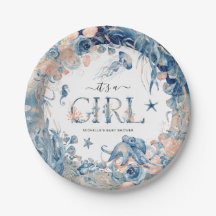 Het is een meisje! Waterverf Baby shower onder de 