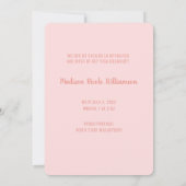 Het is een meisje - Welkom bij de Wereldaankondigi Kaart (Achterkant)