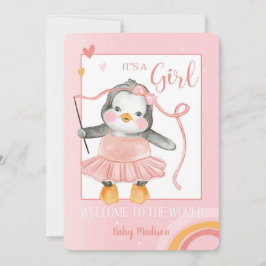 Het is een meisje - Welkom bij de Wereldaankondigi Kaart