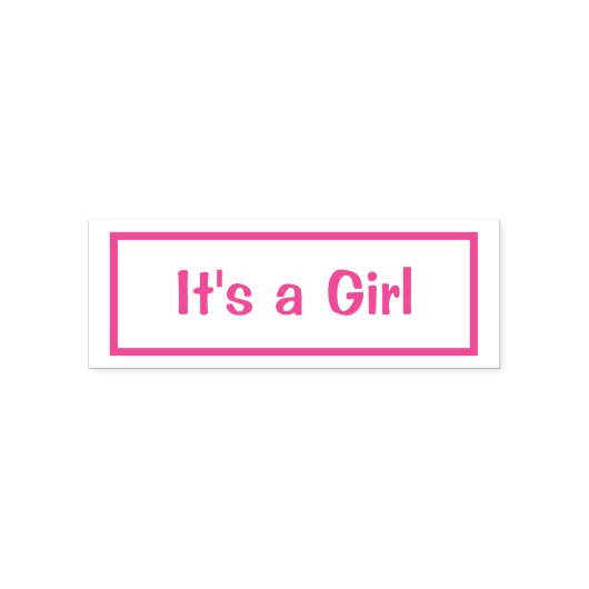 Het is een meisje-zelfinkend stempel (Design)