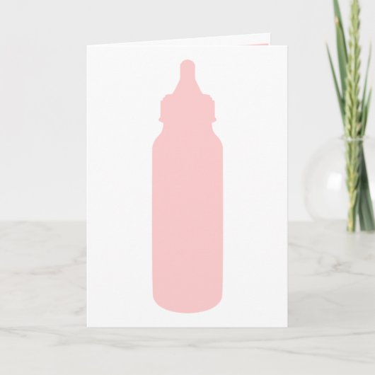 Het is een meisje! (zie binnenin) aankondiging (Voorkant)