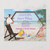 Het is een meisje - zomerkerst Baby Briefkaart (Voorkant)