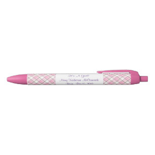 Het is een meisje zwarte inkt pen