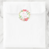 Het is een meisjes bloemenkrans envelop zegel (Tas)