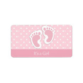Het is een meisjesadreslabel etiket (Voorkant)