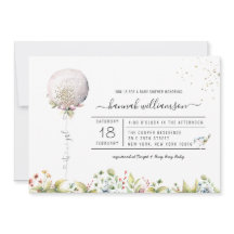 Het is een meisjesballon | uitnodiging tot baby sh